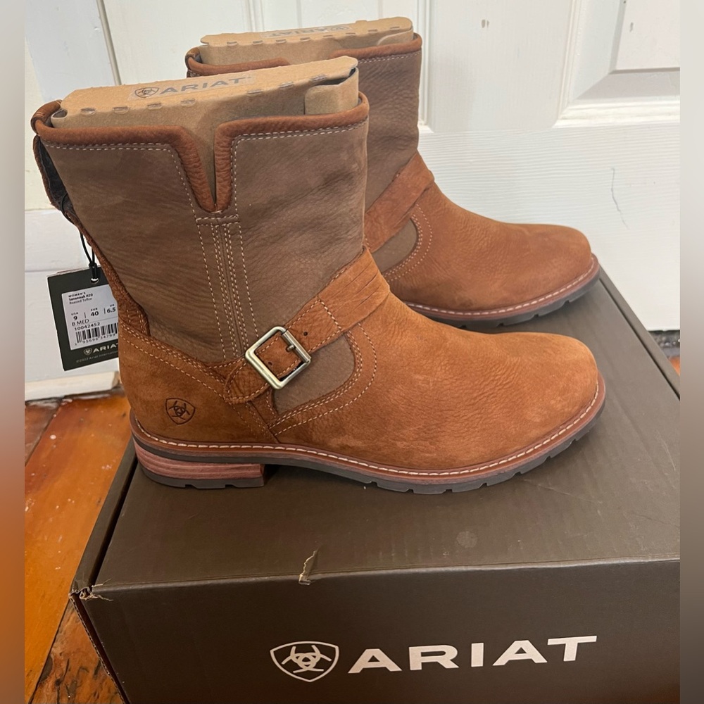 ARIAT Women’s Countryside Savannah H2O Waterproof Boots NWT’s Roasted Toffee (9) - Picture 14 of 15